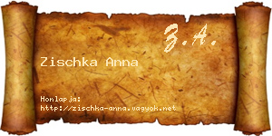 Zischka Anna névjegykártya